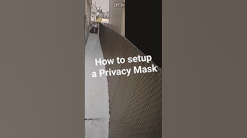 How to set a Privacy Mask for your Uniview security cameras #howto #shorts #securitysettings