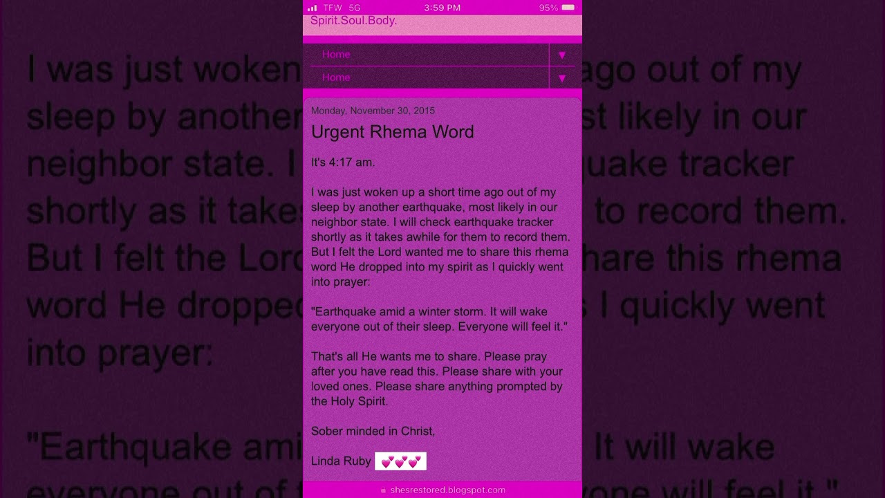 Prophetic Warning. Reminder. October 9, 2023. 