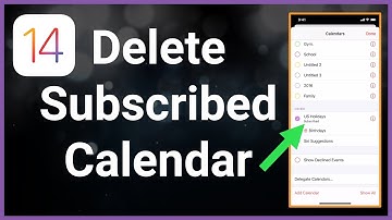 How To Delete Subscribed Calendar On iPhone