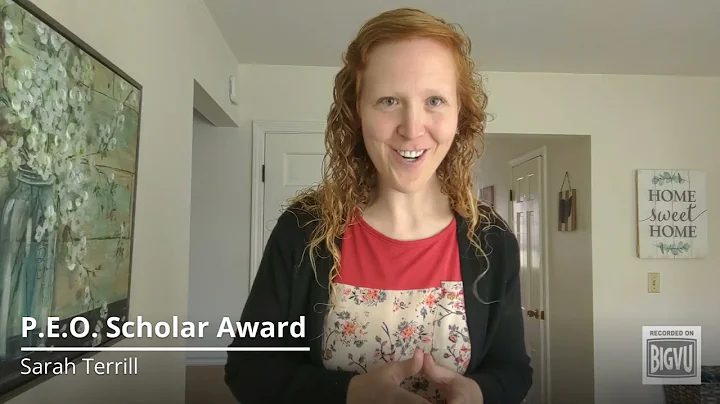 P.E.O. Scholar Award: Sarah Terrill