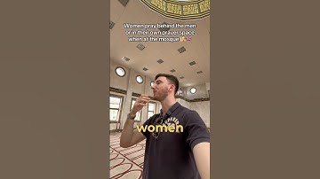 Women pray behind men at the mosque? 🕌 Imam explains ☪️ #mosque #muslim #women