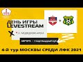 ПЕРВЕНСТВО МОСКВЫ СРЕДИ КОМАНД  ЛФК ДИВИЗИОН "А" 4-тур ФК АВРОРА - ФК СПОРТАКАДЕМКЛУБ