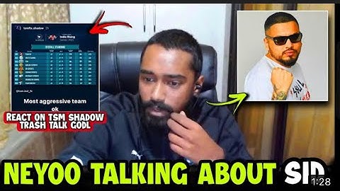 Neeyo React On Tsm Shadow Trash Talk GodL🔥🥵#Neeyo On Sid#Sid#SidisLive#