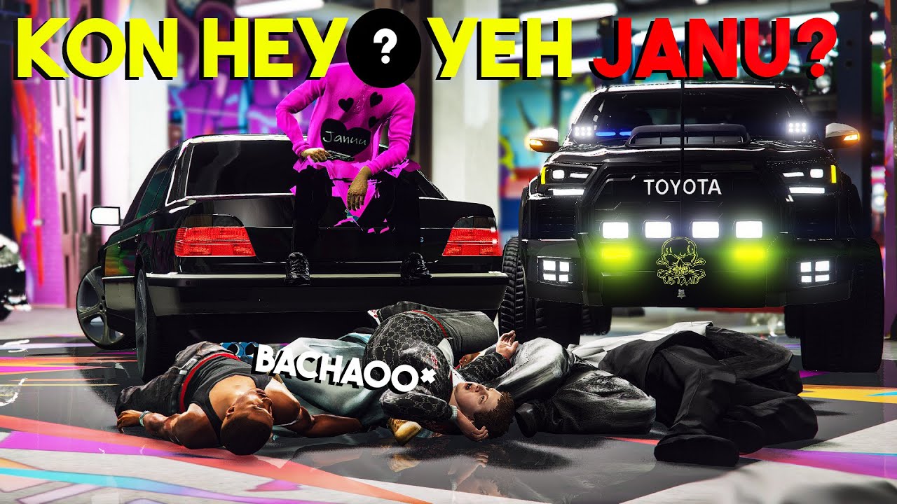 SOMEONE IN A PINK " JANU DRESS " KILL THE SHAPATARS GANG? | GTA 5 STORIES