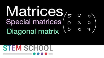 Matrices - Special Matrices - Diagonal Matrix - 9