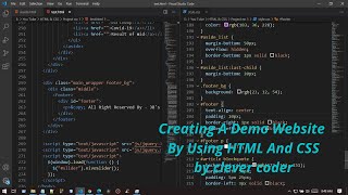 Creating A Demo Website By Only Using HTML And CSS | Bangla Video Tutorial On Web Design
