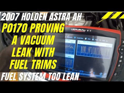 Proving a vacuum leak fix with fuel trims/live data - P0170 Fuel System Lean - 2007 Holden Astra AH