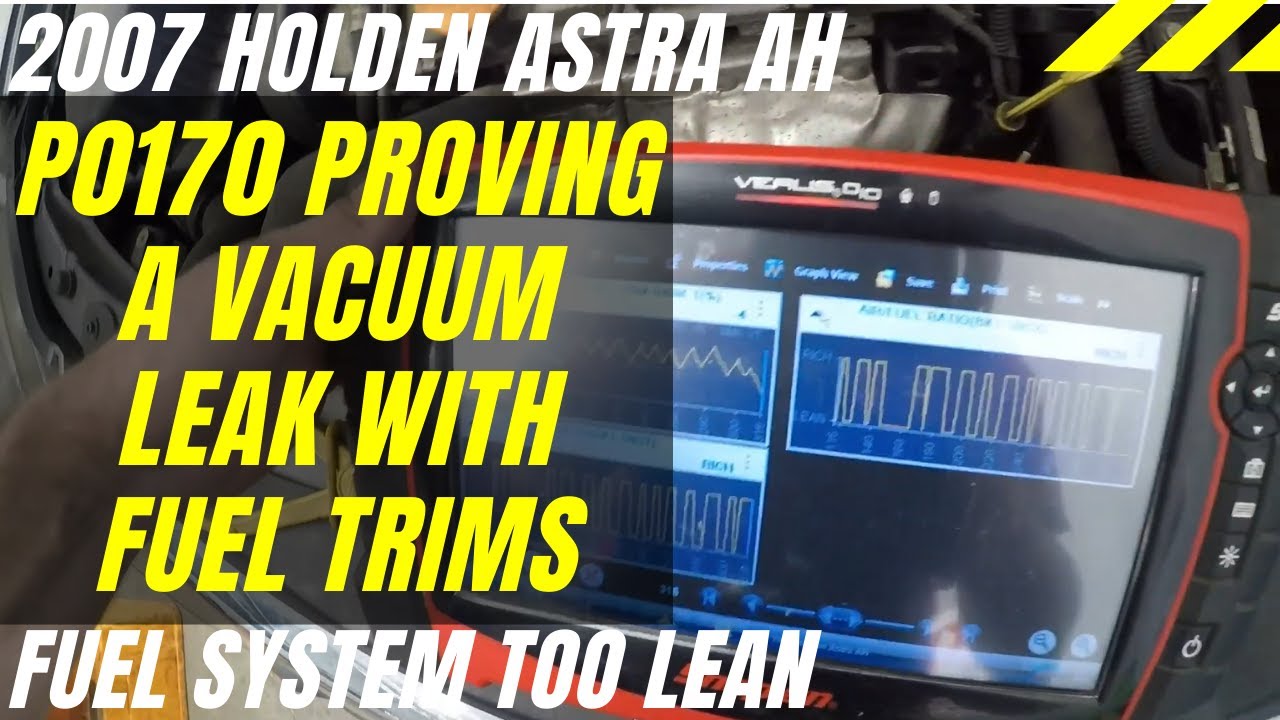 a vacuum leak fix with fuel trims/live data - Fuel Lean - 2007 Holden Astra AH - YouTube