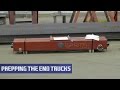 Prepping the End Trucks on a Top Running Overhead Bridge Crane