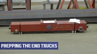Prepping the End Trucks on a Top Running Overhead Bridge Crane