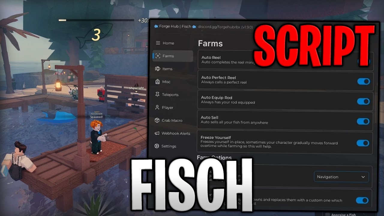 [🎄FISCHMAS] Fisch Best Script Auto Farm & Dupe Inventory Roblox 2025 ...