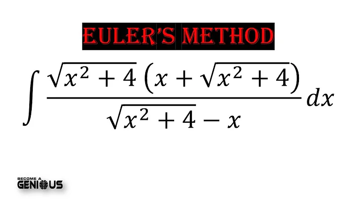 Calculus : Euler's substitution method , case 1 | Integrals