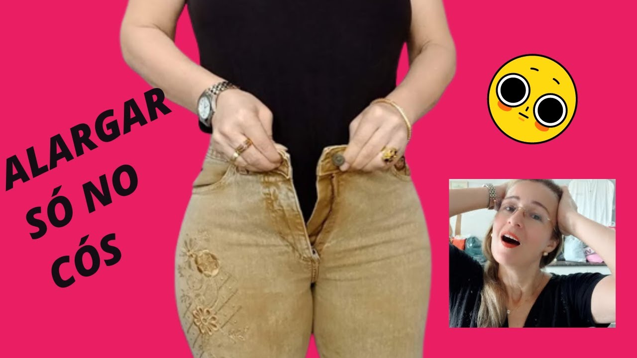 COMO ALARGAR CÓS DE CALÇA JEANS ,SAIA E SHORT SEM ALARGAR AS LATERAIS(DIY)  🌷