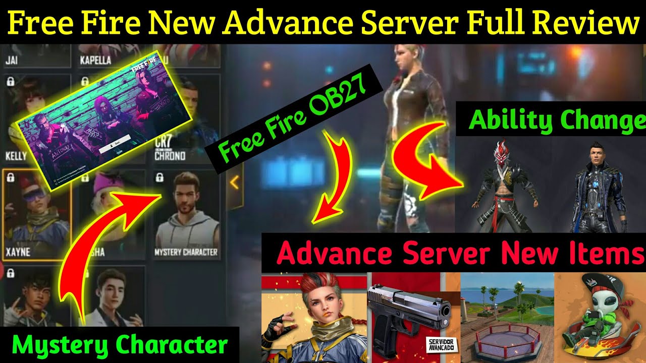 Free Fire OB27 Advance Server Full Review || New Emotes, Character, Guns, Pet in Advance Server ❗️❗️