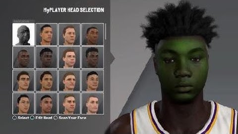 HOW TO GET A GREEN FACE SCAN ON 2K20 (EASY METHOD )