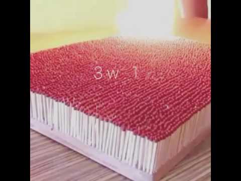 شاهد احتراق الف عود كبريت