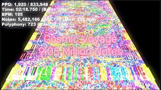 [Black MIDI] Cosmic Voyage - 9.05 Million Notes