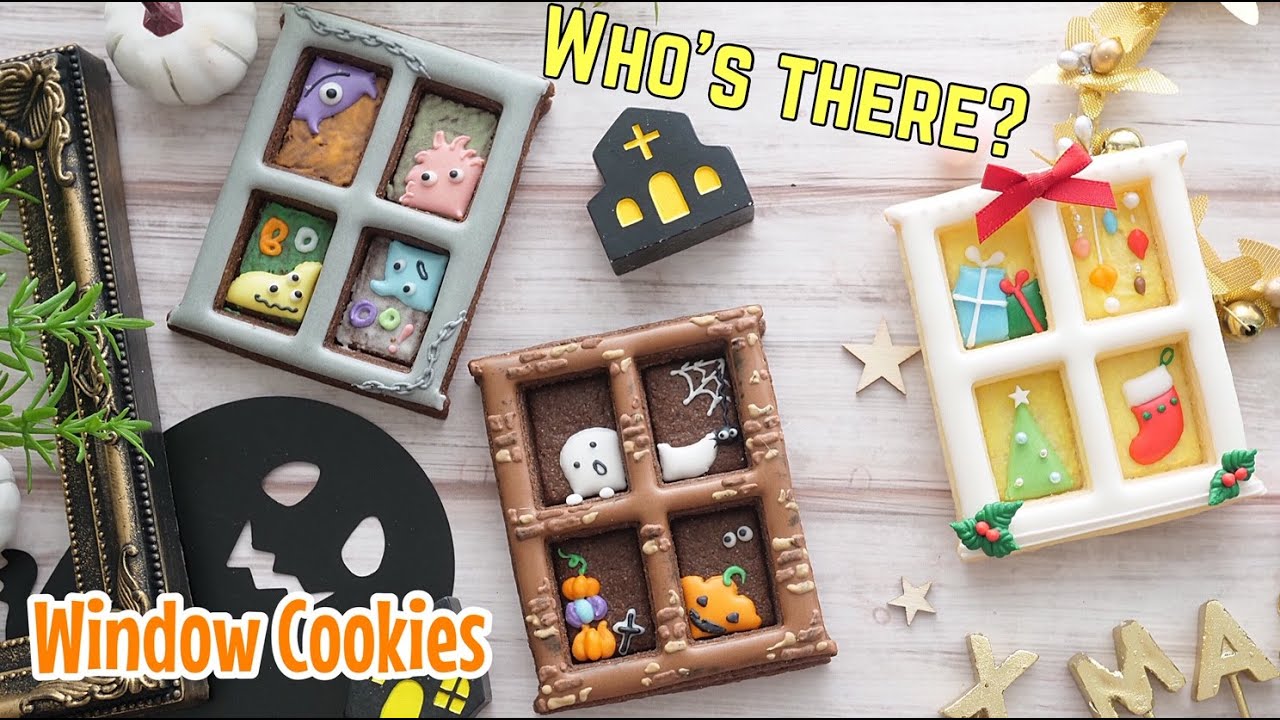 【 ハロウィン/クリスマス 】窓から覗いているのは？クッキーの作り方 ～ Who’s there ? Cookies ~