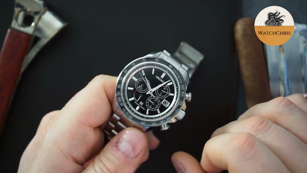Grand Seiko SBGB003 Spring Drive Chronograph Sapphire Bezel with Power  Reserve Most Complicated - YouTube
