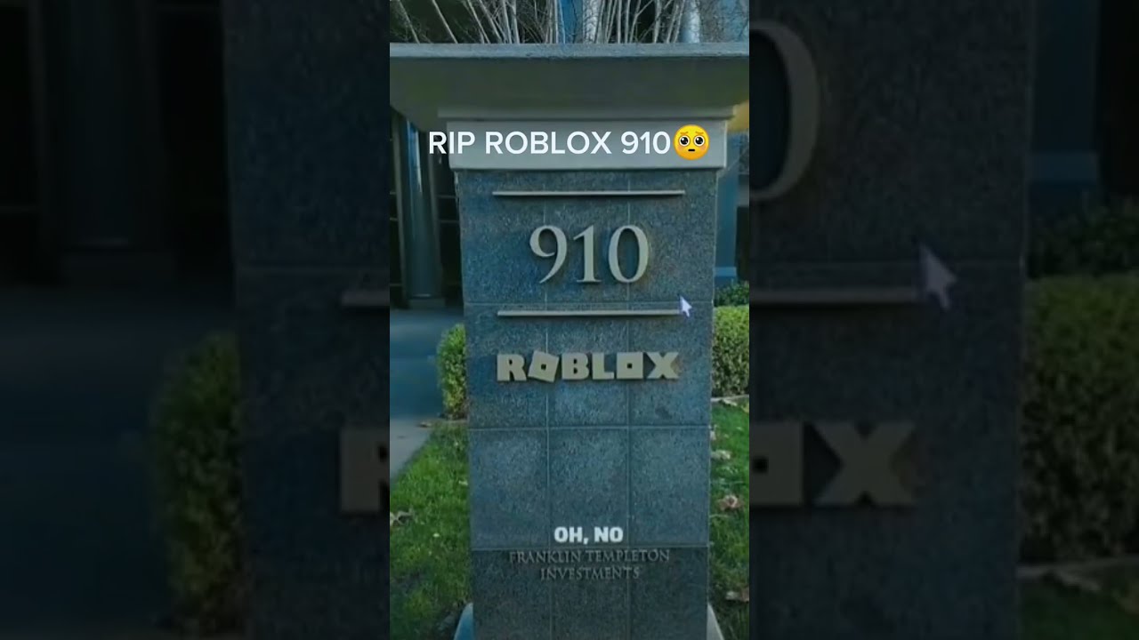 RIP ROBLOX 910 