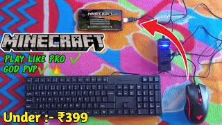 HOW TO PLAY MINECRAFT WITH KEYBOARD AND MOUSE IN ANDROID | FULL TUTORIAL | HINDI