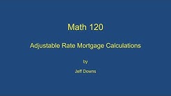 Adjustable Rate Mortgage Calculations 