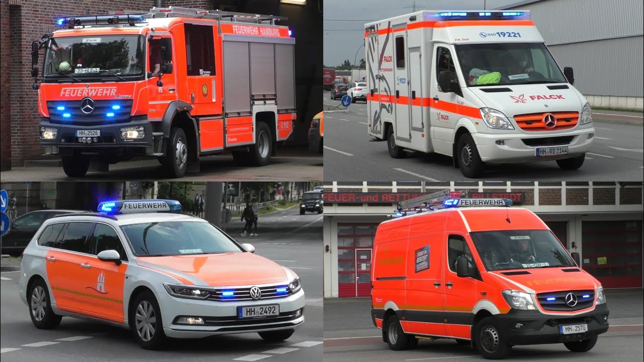 [Feuerwehr Hamburg] Einsatzfahrten Feuerwehr und Rettungsdienst Hamburg