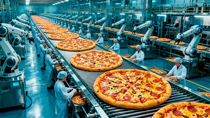 Inside a Modern Pizza Factory: From Raw Dough to Perfect Melting Pieces (Full Process)