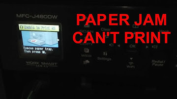 How to Fix Paper Jam of Brother Printer MFCJ 497DW, MFCJ 480DW
