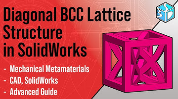Designing a BCC Lattice with Diagonal Struts in SolidWorks | Beginner CAD Tutorial for Metamaterials