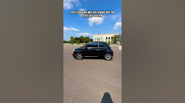 Top 5 Reasons Why You Should Buy the 2012 Fiat 500 Pop