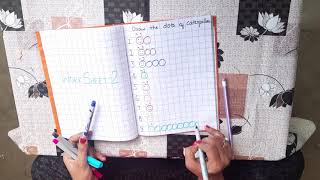 Preschool Math's Worksheet | Daily practice worksheet for 2 to 3 year's kids #explorekids