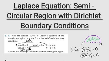 Laplace Equation: Semi-Circular Boundary | PDE