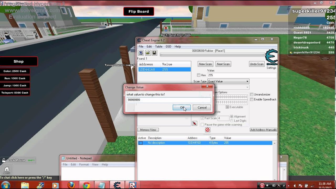 how to hack a game in roblox