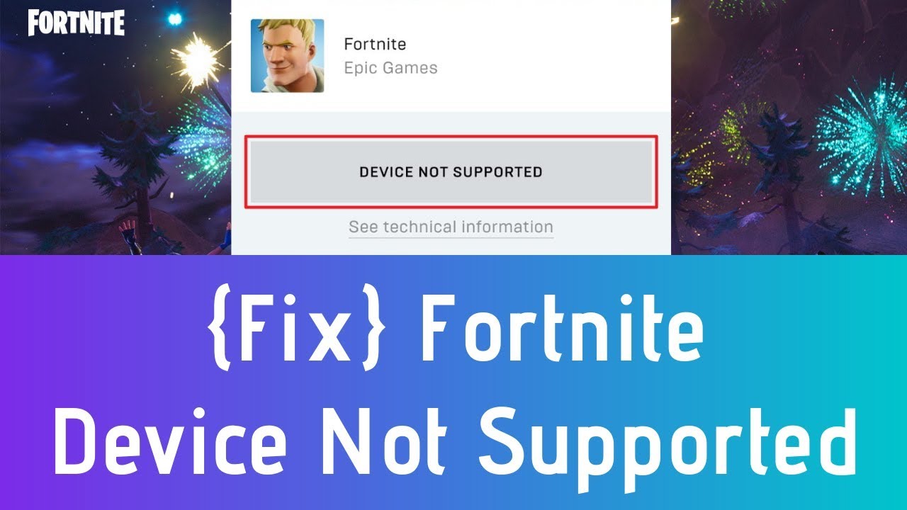 How To Play Fortnite On Incompatible Android Device Fortnite Device Not Supported Fix For Android Youtube
