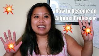 How To Become An Adjunct Professor