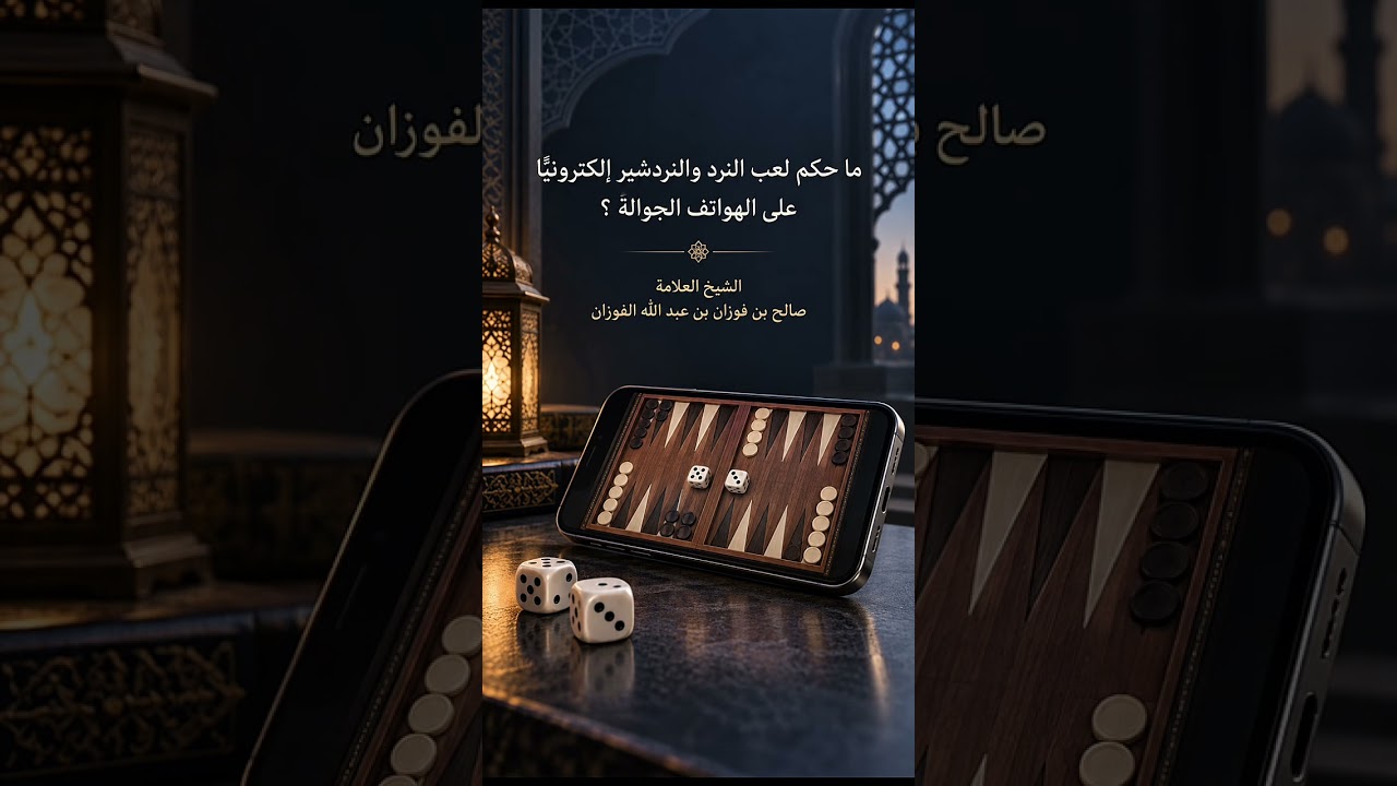ما حكم لعب النرد والنردشير إلكترونيًّا على الهواتف الجوالة ؟ الشيخ العلامة صالح بن فوزان الفوزان .