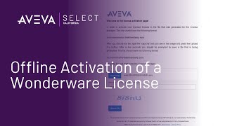 Offline Activation of a Wonderware License