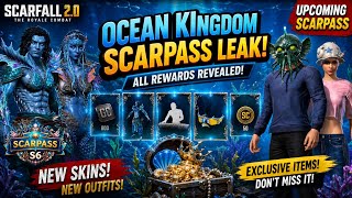😱 SCARFALL 2.0 SEASON 6 SCARPASS LEAK 🔥 Ocean Kingdom Rewards REVEALED! 💎 @sf2communityindia 
