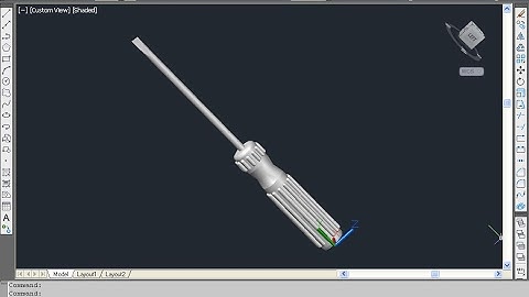 AutoCAD 3D modeling - Screwdriver tutorial