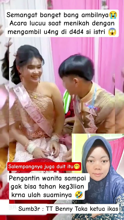 PROSES ADAT ACARA PERNIKAHAN YANG BUAT PENGANTIN TERTAWA #viralvideo #pernikahan #wedding