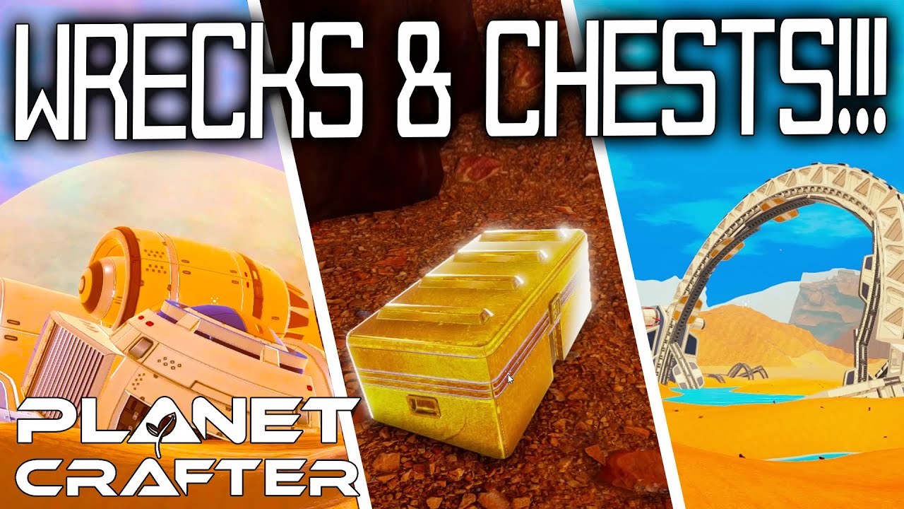 GOLDEN CHESTS AND CLEANING UP! - Planet Crafter - E7 