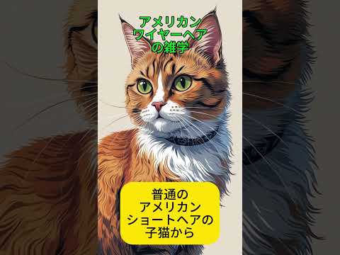 アメリカンワイヤーヘアの雑学 #アメリカンワイヤーヘア #猫 #プチ知識 #雑学