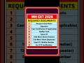 Big Update! MH CET 2026 REQUIRED DOCUMENTS #shorts #cet2026