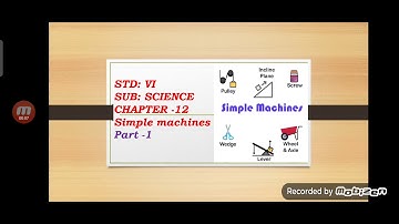 Std-6 Science Chapter-12 Simple machines (Part-1)