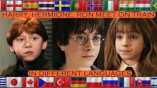 HARRY, HERMIONE, RON MEET ON TRAIN (in Different Languages)Harry Potter and the Philosopher&#39;s Stone