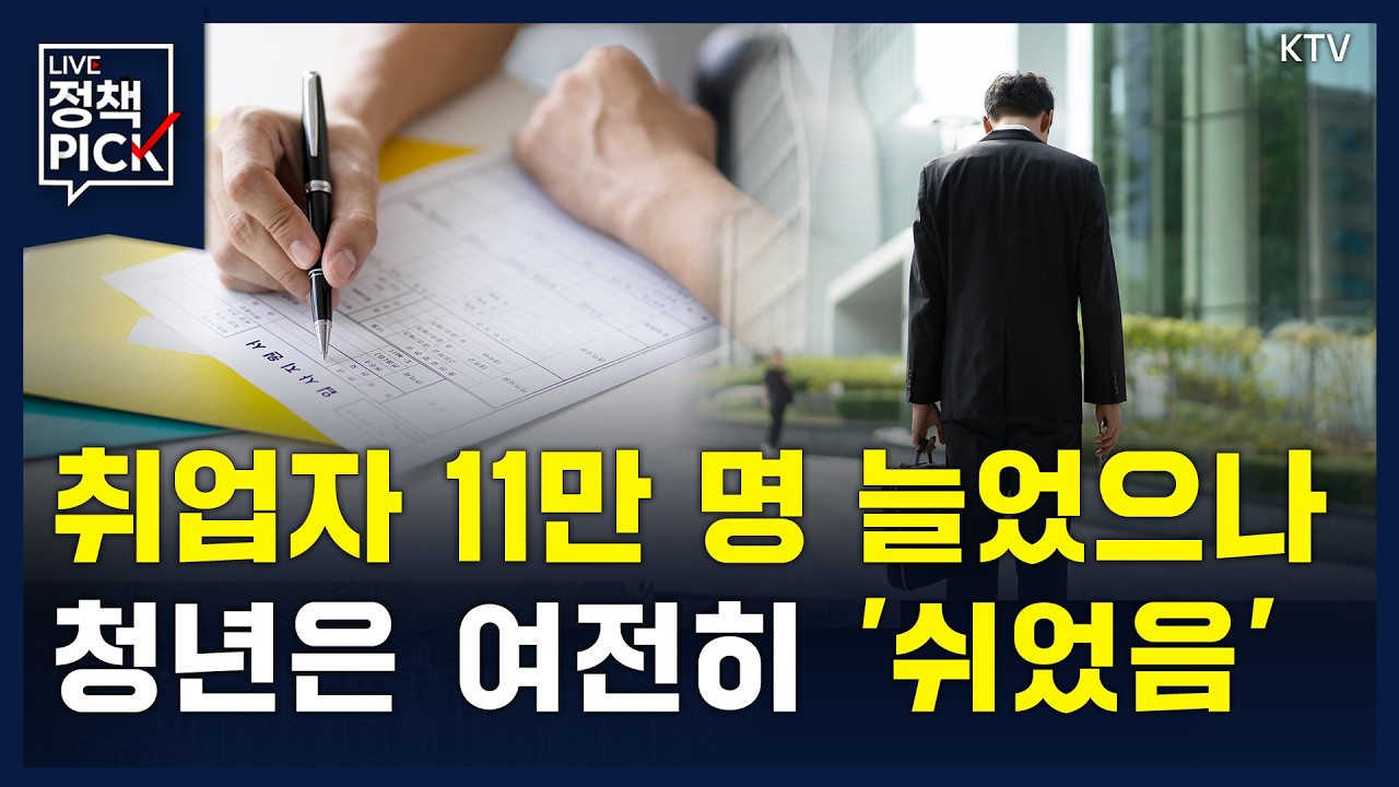 지난달 취업자 11만 3천 명 증가···청년 취업 감소세는 여전