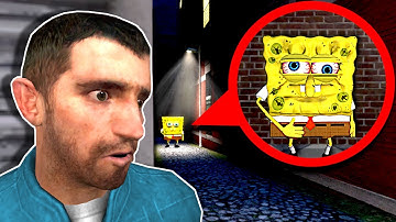 CURSED SPONGEBOB IS CHASING ME! - Garry