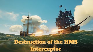 POTC | Curse of the Black Pearl | Black Pearl vs HMS Interceptor | ft. @zelnite317 #seaofthieves