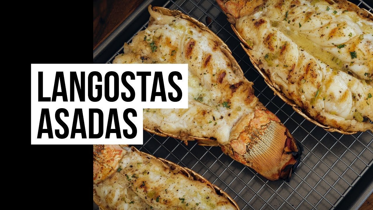 Langostas con mantequilla de chile asado - YouTube